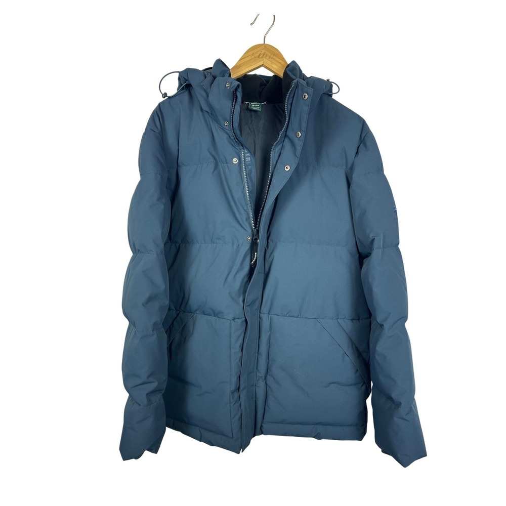 Woods Blue Down Puffer Jacket Hooded Heavy Winter Coat‎ Gorpcore XL